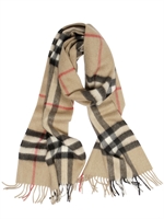 BURBERRY - SCIARPA IN CASHMERE CHECK - CHECK/CAMEL
