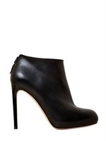 SALVATORE FERRAGAMO - 110MM RUFIA CALFSKIN ANKLE BOOTS - BLACK