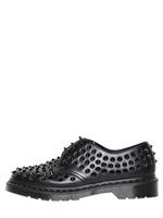 DR.MARTENS - STUDDED MATTE LEATHER DERBY SHOES - BLACK