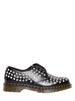 DR.MARTENS - STUDDED MATTE LEATHER DERBY SHOES - BLACK