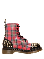 DR.MARTENS - 30MM TARTAN PRINTED CALFSKIN BOOTS - TARTAN