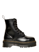 DR.MARTENS - 30MM JADON CALFSKIN DOUBLE SOLE BOOTS - BLACK