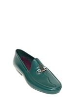 VIVIENNE WESTWOOD - ORB LOGO RUBBER LOAFERS - PETROL