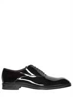 ZZEGNA - BLACK PATENT LEATHER OXFORD SHOES - BLACK