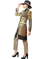 ETRO - EMBROIDERED WOOL & HEAVY CADY COAT - MULTI