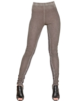SILENT BY DAMIR DOMA - LEGGINGS AUS BAUMWOLLJERSEY - GRAU