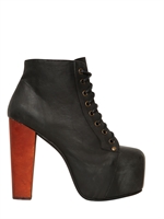 JEFFREY CAMPBELL - 120MM LITA CALFSKIN BOOTS - BLACK
