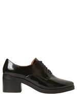 JEFFREY CAMPBELL - 60MM SCHNÜRSCHUHE AUS POLIERTEM KALBSLEDER - SCHWARZ