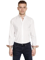 BURBERRY BRIT - STRETCH COTTON POPLIN SHIRT - WHITE