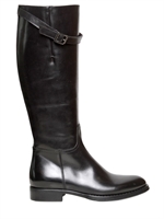CORVARI - FULL GRAIN LEATHER ZIPPED BOOTS - BLACK