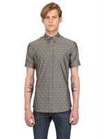 ALEXANDER MCQUEEN - SKULL & DOT JACQUARD POPLIN SHIRT - GREY