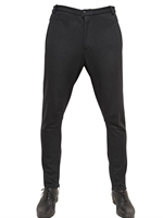 LANVIN - WOOL JERSEY BIKER TROUSERS - NAVY