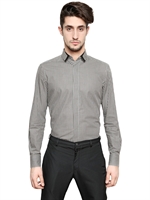 LANVIN - CHECKED POPLIN SHIRT - WHITE/GREEN/RED