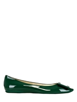 ROGER VIVIER - 10MM LACKLEDERBALLERINAS MIT GOMMETTE - WALDGRÜN