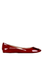 ROGER VIVIER - 10MM LACKLEDERBALLERINAS MIT GOMMETTE - BURGUNDERROT