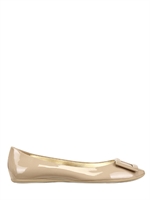 ROGER VIVIER - 10MM GOMMETTE PATENT BALLERINA - BEIGE