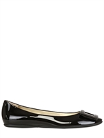 ROGER VIVIER - 10MM GOMMETTE PATENT BALLERINA - BLACK