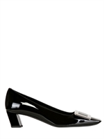 ROGER VIVIER - 45MM BELLE VIVIER PATENT PUMPS - BLACK
