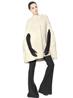 ALEXANDER MCQUEEN - SUPER YAK WOOL MERINO CABLE KNIT COAT - IVORY