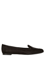 ALEXANDER MCQUEEN - MOCASSINI IN CAMOSCIO RICAMO TESCHIO 10MM - NERO