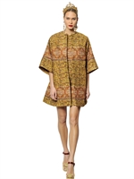 DOLCE & GABBANA - PRINTED WOOL JACQUARD COAT - MULTI