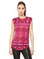 BALMAIN - PRINTED MICROMODAL COTTON JERSEY TANK - MULTI