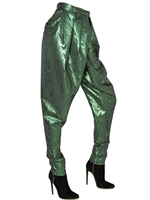 BALMAIN - HIGH WAISTED SAROUL TROUSERS - GREEN
