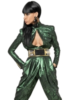 BALMAIN - LUREX AND SILK JACQUARD SHIRT - GREEN