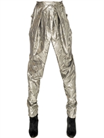 BALMAIN - HIGH WAISTED SAROUL TROUSERS - SILVER