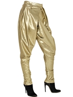 BALMAIN - HIGH WAISTED SAROUL TROUSERS - GOLD