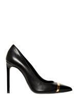 SAINT LAURENT - 105MM PARIS POINTED CALFSKIN PUMPS - BLACK