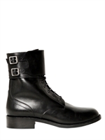 SAINT LAURENT - 30MM SL PATTI COMBAT BOOTS - BLACK