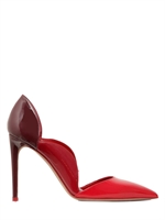 VALENTINO - 100MM ROUGE ABSOLUTE PATENT PUMPS - MULTIRED