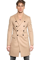 DSQUARED - MANTEL AUS WOLL/KASCHMIRGEWEBE - KAMELHAARFARBEN
