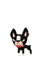 DSQUARED - ENAMELED DOG PIN - BLACK