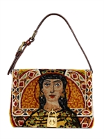 DOLCE & GABBANA - EMBROIDERED QUEEN DOLCE BAG - MULTI