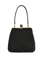 DOLCE & GABBANA - SMALL LACE AGATA BAG - BLACK