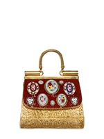 DOLCE & GABBANA - GOLD FILIGREE MINI MISS SICILY BAG - GOLD