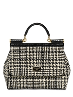 DOLCE & GABBANA - MEDIUM MISS SICILY BAG - BLACK/WHITE