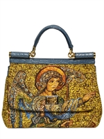 DOLCE & GABBANA - ANGEL PRINTED MISS SICILY BAG - MULTI