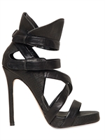 CAMILLA SKOVGAARD - 120MM PRINTED LEATHER SANDALS - BLACK