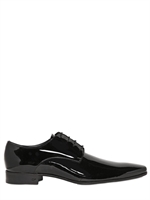 DSQUARED - 25MM PATENT JOE JACKSON DERBY SHOES - BLACK