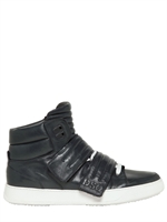 DSQUARED - DOUBLE STRAP NAPPA SEOUL SNEAKERS - NAVY