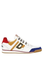 DSQUARED - LEATHER & SUEDE WINNER SNEAKERS - WHITE