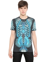 MIHARAYASUHIRO - PRINTED COTTON JERSEY T-SHIRT - BLACK