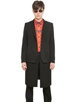 MIHARAYASUHIRO - JACKE AUS WOLLTWILL - SCHWARZ