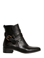 SEE BY CHLOE' - 30MM BELTED CALFSKIN BOOTS - BLACK