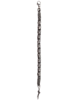 EMANUELE BICOCCHI - SKULL CHAINED BRACELET - SILVER