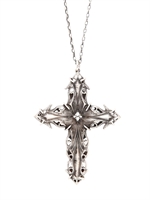 EMANUELE BICOCCHI - CHUNKY CROSS PENDANT NECKLACE - SILVER
