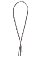 EMANUELE BICOCCHI - WOVEN SILVER SCARF NECKLACE - SILVER